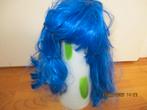 Lange  Blauwe pruiken Nieuw, Ophalen of Verzenden, Nieuw, Carnaval