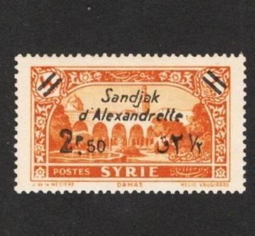 1938 2,50e-pia SANDJAK-ALEXANDRETTE Frans-mandaatbestuur beschikbaar voor biedingen