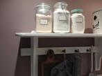 Witte Wandplank met Haken - Keukenaccessoire 150x28, Ophalen, Gebruikt