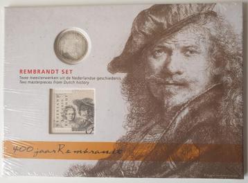 Rembrandt set 2006 met 5 euromunt en eurozegel (ingeseald) beschikbaar voor biedingen