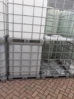 ibc kratten met vat of  zonder vat en regentonnen, Tuin en Terras, Regentonnen, Ophalen, Hout