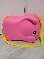 Molto roze koffer olifant op wielen, Ophalen, Zo goed als nieuw, Hard kunststof