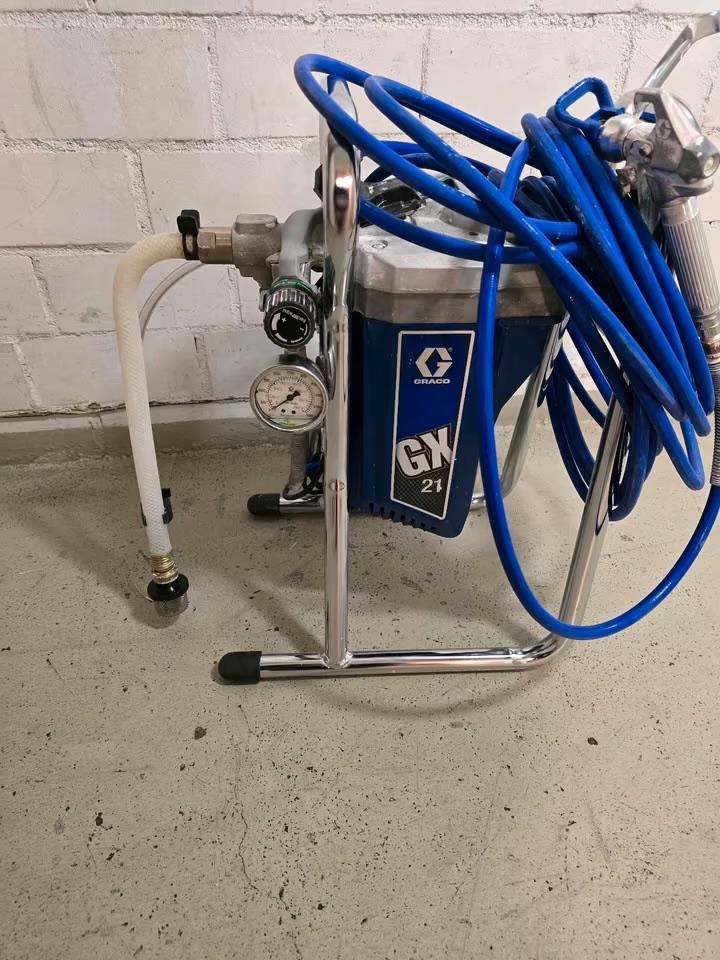 Te Huur Graco GX + Jetroller. Gratis breng service!., Doe-het-zelf en Verbouw, Gereedschap | Overige machines, Gebruikt, Ophalen of Verzenden