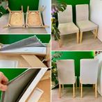 2 eetkamerstoelen IKEA in perfecte staat met wasbare hoezen, Huis en Inrichting, Stoelen, Ophalen, Hout, Twee, Zo goed als nieuw