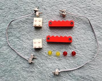 Lego trein 12 Volt locomotief lamp verlichting blokje Rood. beschikbaar voor biedingen