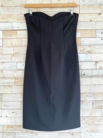 Via Donatella strapless jurk zwart, maat 38 - NP 119,95 beschikbaar voor biedingen