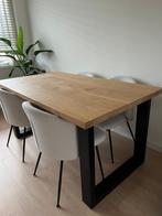Eettafel eikenhout 90x160 cm, Ophalen of Verzenden, Eikenhout, Zo goed als nieuw