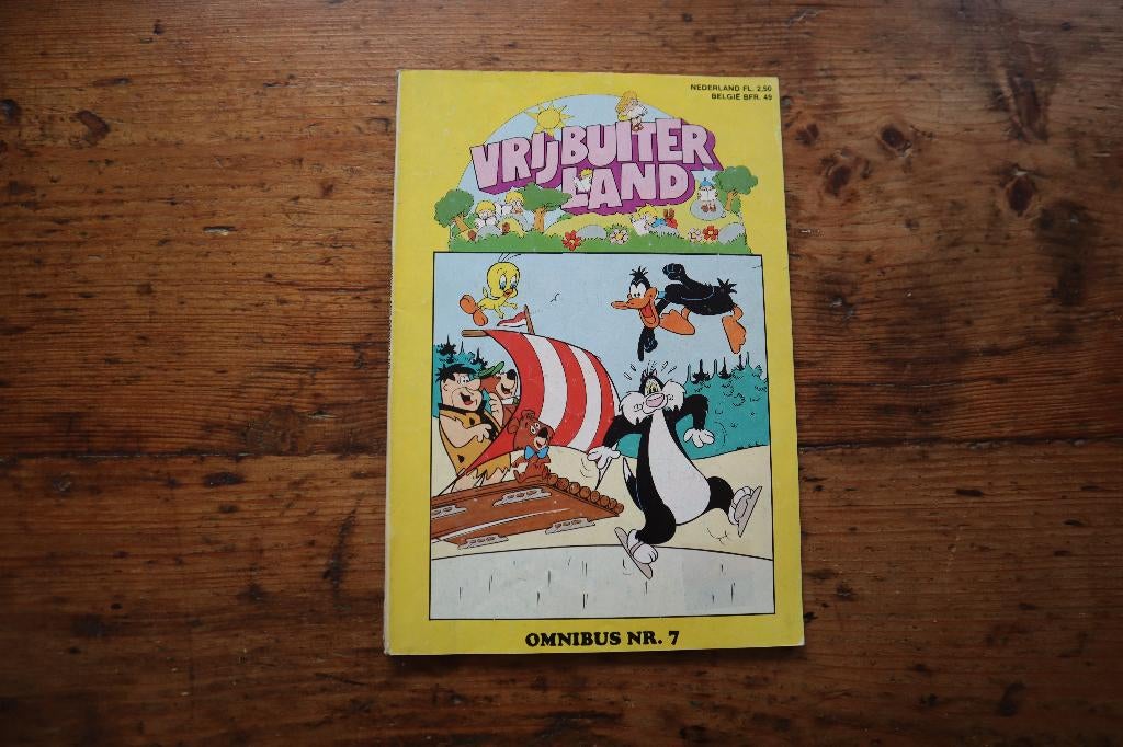 Stripboek Vrijbuiter Land Omnibus nr. 7 Wickie Heidi etc., Eén stripboek, Ophalen of Verzenden, Gelezen