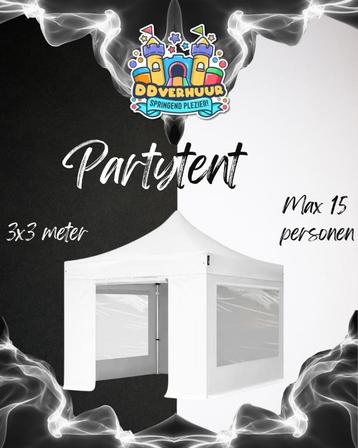 Easy-Up Partytent Huren 3x3 mtr €95,- per dag beschikbaar voor biedingen