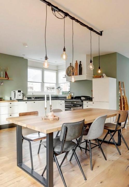 Mooie eikenhouten eettafel!, Huis en Inrichting, Complete eetkamers, Zo goed als nieuw, Ophalen