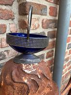 Kobalt blauwe glazen suikerpot, Ophalen of Verzenden