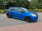 Peugeot 208 1.6 GTI 225 PK 2013, Voorwielaandrijving, Zwart, Blauw, Leder en Stof