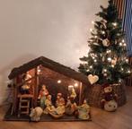 Grote mooie kerststal met verlichting, Ophalen, Gebruikt