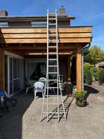 Aluminium ladder - 2 delig, Doe-het-zelf en Verbouw, Ladders en Trappen, Ophalen, Gebruikt, Ladder, Opvouwbaar of Inschuifbaar