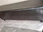 Massief eiken tv meubel, Huis en Inrichting, Kasten | Televisiemeubels, Ophalen, Gebruikt, Eikenhout, 200 cm of meer