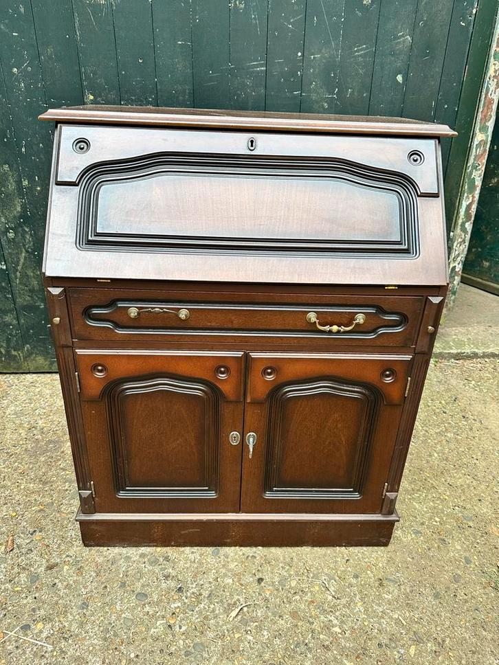 Antieke Secretaire Kast met Bureauklep, Antiek en Kunst, Antiek | Meubels | Kasten, Ophalen