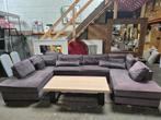 Grijze Velvet Hoekbank, Stoer, Overige maten, Hoekbank, 75 tot 100 cm