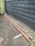 Hardhouten Balken - 350x4,5x7, Doe-het-zelf en Verbouw, Hout en Planken, Ophalen, Zo goed als nieuw, Balk, Overige houtsoorten