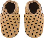 Zandkleurige suede babyslofjes met stippen van Baby-Slofje, Kinderen en Baby's, Babykleding | Schoentjes en Sokjes, Ophalen of Verzenden