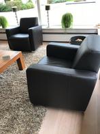 Mooie luxe bruin lederen fauteuils leer nog 2 stuks, Huis en Inrichting, Fauteuils, Ophalen, Minder dan 75 cm, Leer, 75 tot 100 cm