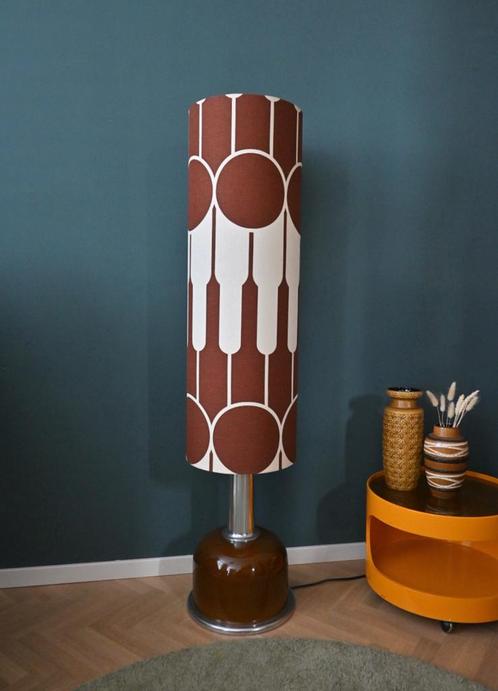 Prachtige Doria Retro Vloerlamp - Drie lichtstanden, Huis en Inrichting, Lampen | Vloerlampen, Zo goed als nieuw, Glas, Ophalen