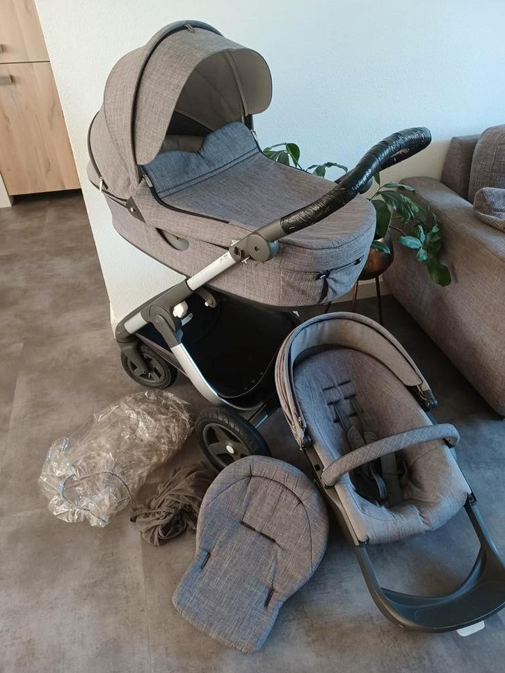 Complete Stokke TRAILZ kinderwagenset, Kinderen en Baby's, Kinderwagens en Combinaties, Overige merken, Luchtbanden, Ophalen