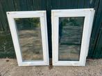 Kunstof ramen 60 x 100 en 48 x 136,5, Verzenden, Zo goed als nieuw, Gevelraam of Ruit, Dubbelglas