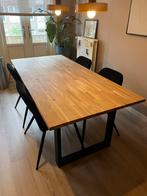 Eetkamertafel 200x95, Huis en Inrichting, Tafels | Eettafels, Ophalen, Eikenhout, 50 tot 100 cm, Zo goed als nieuw