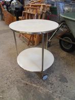 Bijzettafel trolley, Ophalen, Minder dan 55 cm, Gebruikt, Rond