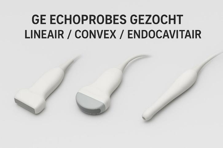 GE Echoprobes Gezocht – (Lineair / Convex / Endocavitaal), Diversen, Verpleegmiddelen, Ophalen of Verzenden