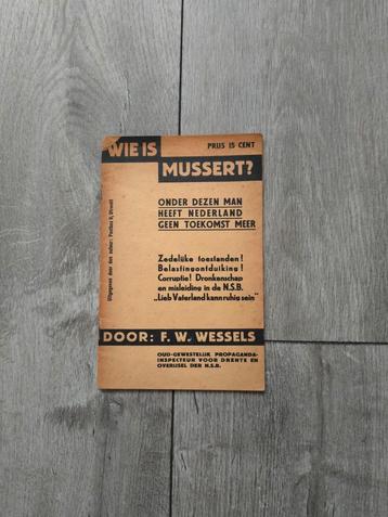 Wie is Mussert?Onder dezen man heeft Nederland geen toekomst beschikbaar voor biedingen