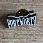 pin badge city Fort worth Texas usa longhorn bull horns, Ophalen of Verzenden, Zo goed als nieuw, Speldje of Pin