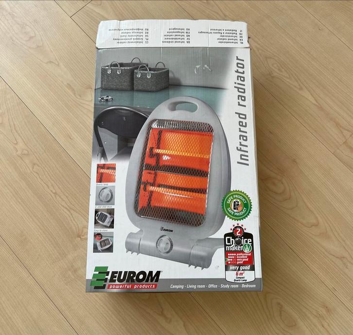 Eurom Kwartsstraler als nieuw., Huis en Inrichting, Kachels, Zo goed als nieuw, Vrijstaand, Overige soorten, Elektrisch, Ophalen of Verzenden