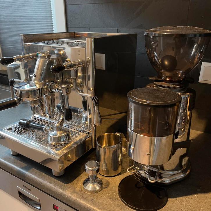 Bezzera Mitica E61 met Macap M4 maler, Witgoed en Apparatuur, Koffiezetapparaten, Zo goed als nieuw, Espresso apparaat, Ophalen