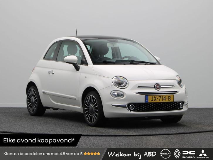 Fiat 500 1.2 Lounge | Airco | Panoramadak | Multimediasystee, Auto's, Fiat, Bedrijf, Te koop, ABS, Airbags, Airconditioning, Alarm
