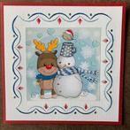 Geborduurde kaart 31, Hobby en Vrije tijd, Kaarten | Zelfgemaakt, Ophalen of Verzenden, Zo goed als nieuw, Overige thema's