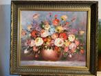 Olieverf groot bloemen schilderij, Ophalen