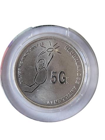 Nederlandse Antillen 5 Gulden 2005 Proof Zilver beschikbaar voor biedingen