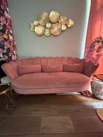 Bank roze velvet 2,5 zits, Huis en Inrichting, Ophalen, Gebruikt, 150 tot 200 cm, Tweepersoons