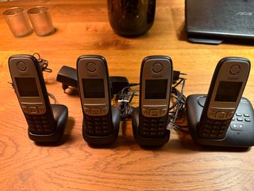 Gigaset A415A Telefoons - 4 Handsets - 4 Opladers - Beantw beschikbaar voor biedingen