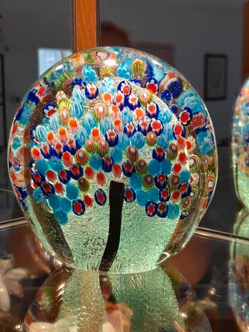 Murano XL Presse Papier - Boom Motief Millefiori, Antiek en Kunst, Antiek | Glas en Kristal, Ophalen of Verzenden