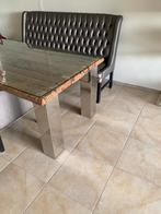 Bankje 180 beschadigd 3 stoelen, Ophalen of Verzenden, Zo goed als nieuw, 75 m² of meer