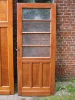 212,5x80cm Dichte paneeldeur en paneeldeur glas 197,5x81cm, Antiek en Kunst, Ophalen