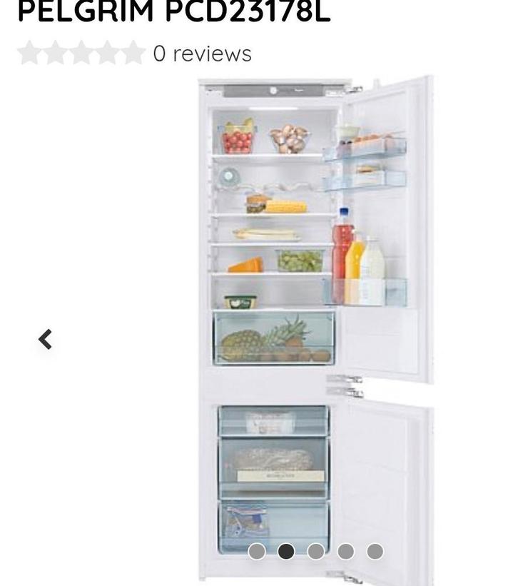 Pelgrim koelvriescombi inbouw, Witgoed en Apparatuur, Koelkasten en IJskasten, Zo goed als nieuw, Met aparte vriezer, 150 tot 200 liter