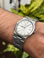 Omega Genève Automatic Herenhorloge - Vintage - RVS, Sieraden, Tassen en Uiterlijk, Horloges | Heren, Gebruikt, Staal, Polshorloge