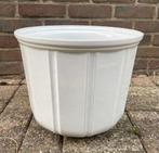Mooie witte bloempot, Ophalen, Rond, Zo goed als nieuw, Minder dan 25 cm