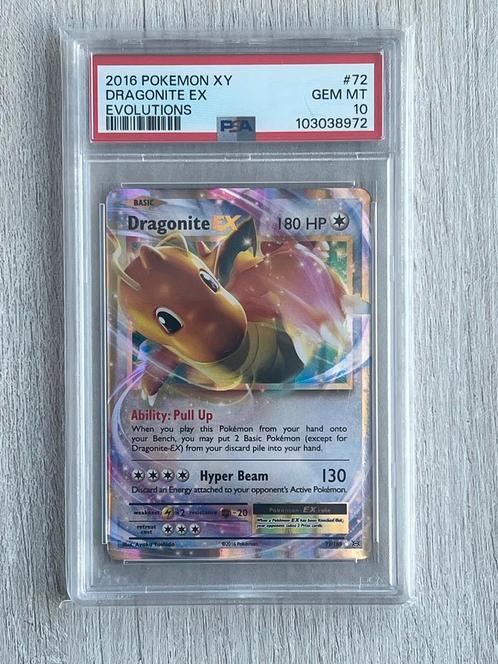 Pokemon Dragonite EX - PSA 10 Gem Mint, Hobby en Vrije tijd, Verzamelkaartspellen | Pokémon, Zo goed als nieuw, Losse kaart, Foil
