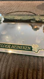 Heineken spiegel met ophang ketting. 30 x 40 cm, Ophalen of Verzenden, Zo goed als nieuw, Heineken