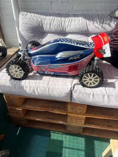 Elcon cleon RTR 29cc met onderdelen 1:5 Fg horman baja offro, Hobby en Vrije tijd, Modelauto's | 1:5 tot 1:12, Gebruikt, Auto