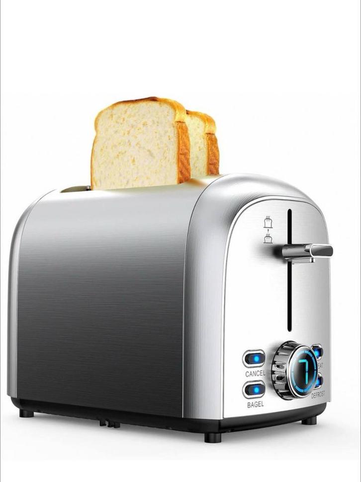 KitchenBrothers Broodrooster - Toaster - 6, Witgoed en Apparatuur, Broodroosters, Nieuw, Ophalen of Verzenden